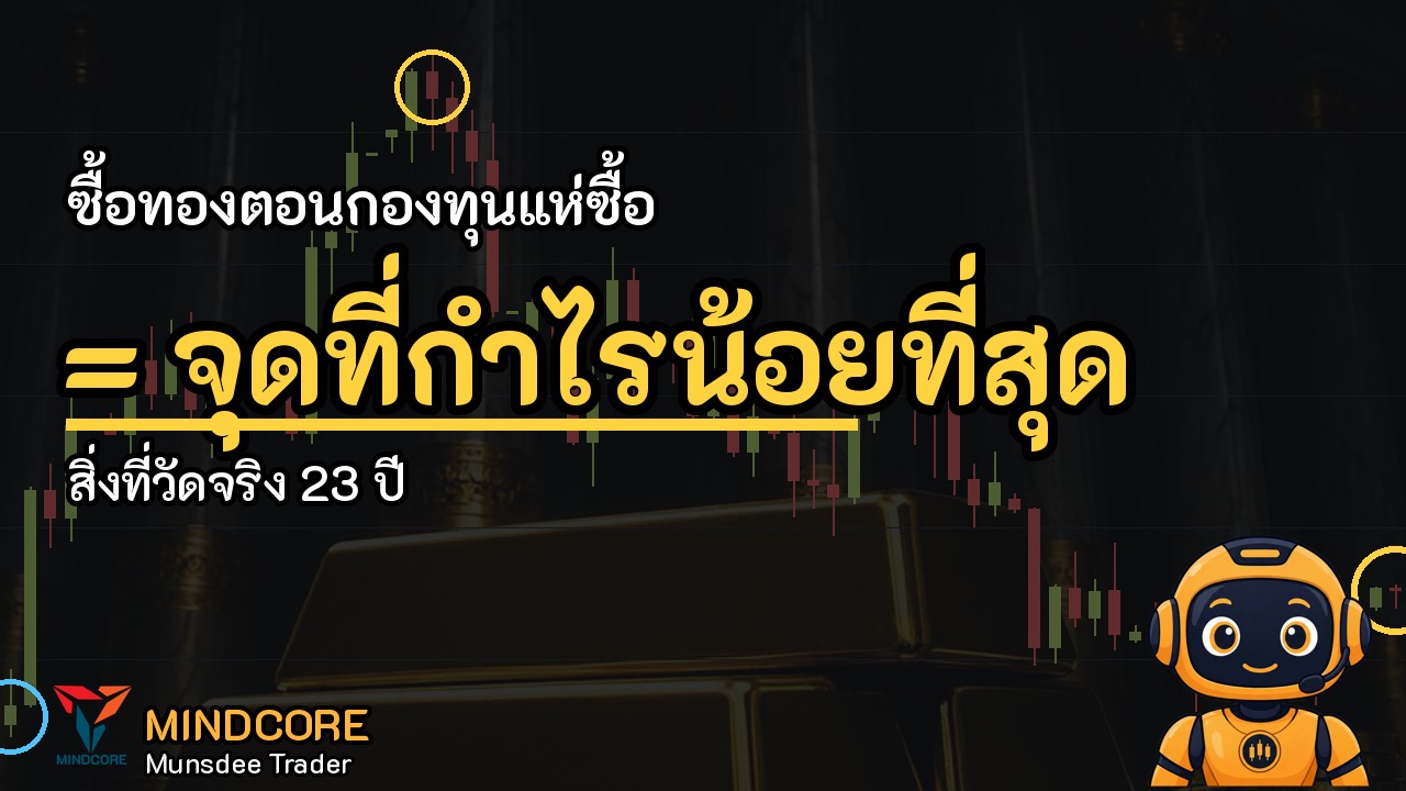 กองทุนแห่ซื้อทองกำไรน้อยสุด? วัดจริง 22 บาท vs 304 บาทต่อไม้
